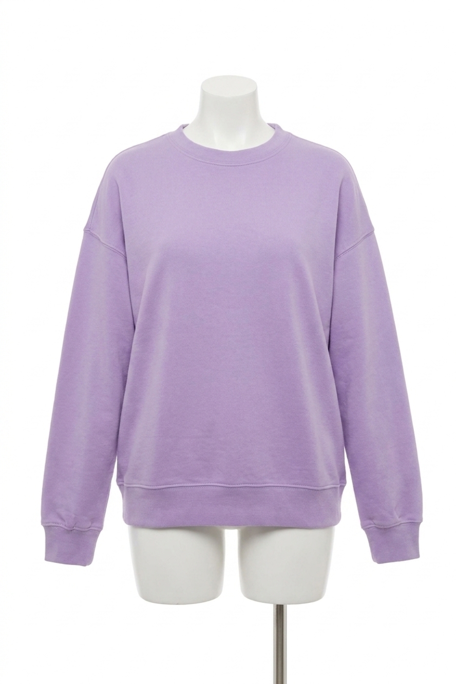 NEW AMPERSAND AVE performance fleece university pullover sweater in wisteria